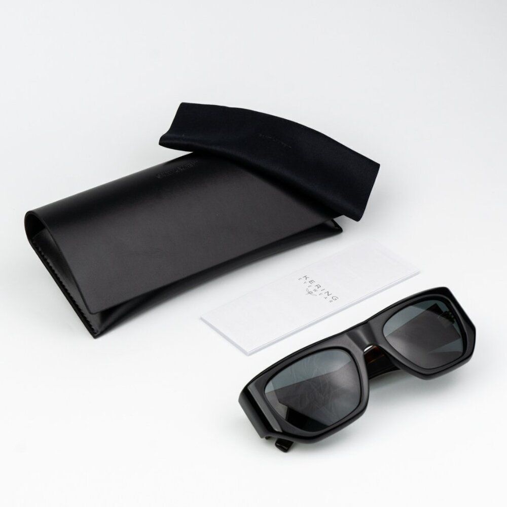 NEW Saint Laurent SL740 004 Black Havana Square Unisex Sunglasses - Picture 11 of 11